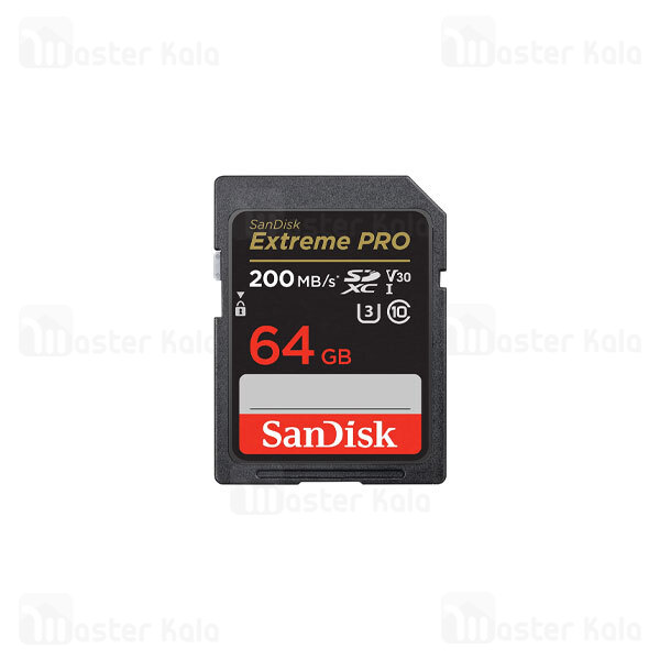 کارت حافظه اس دی 64 گیگابایت SanDisk Extreme Pro U3 200MB 4K UHD